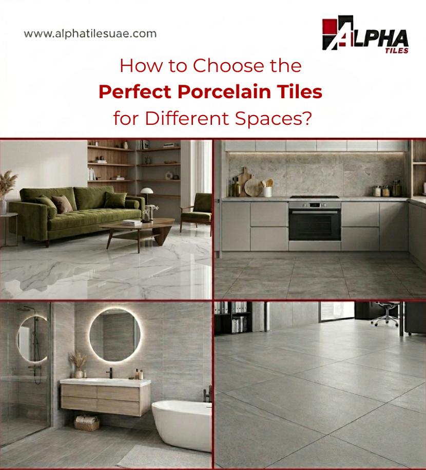 perfect porcelain tiles for different spaces