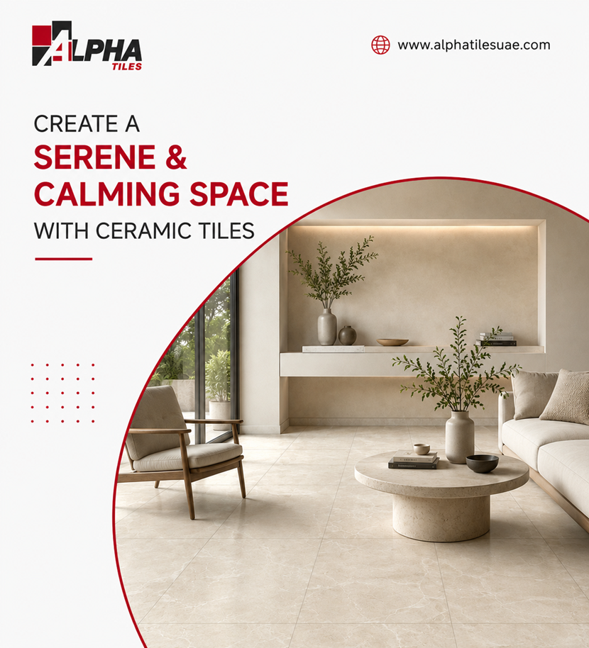 Ceramic tiles for a serene and calming home interior